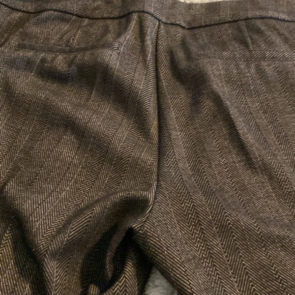 New York & Company medium size black striped design pull on pants, bootcut. - Picture 5 of 5